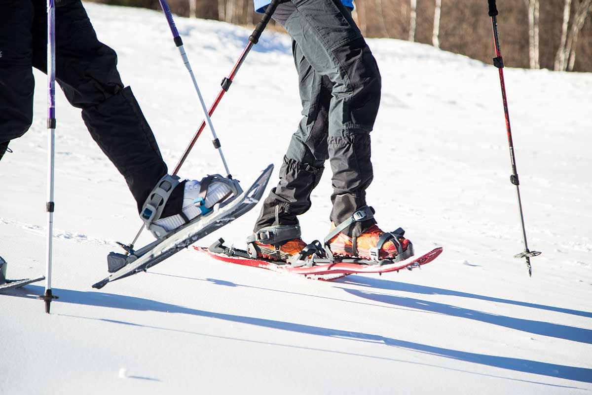 snowshoeing as a winter time activity in hamilton, ON